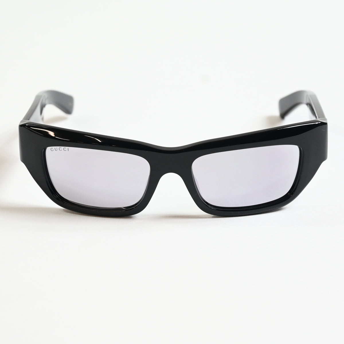 Gucci GG1296S 002 Mens Authentic Sunglasses Black/Silver, 55mm - New