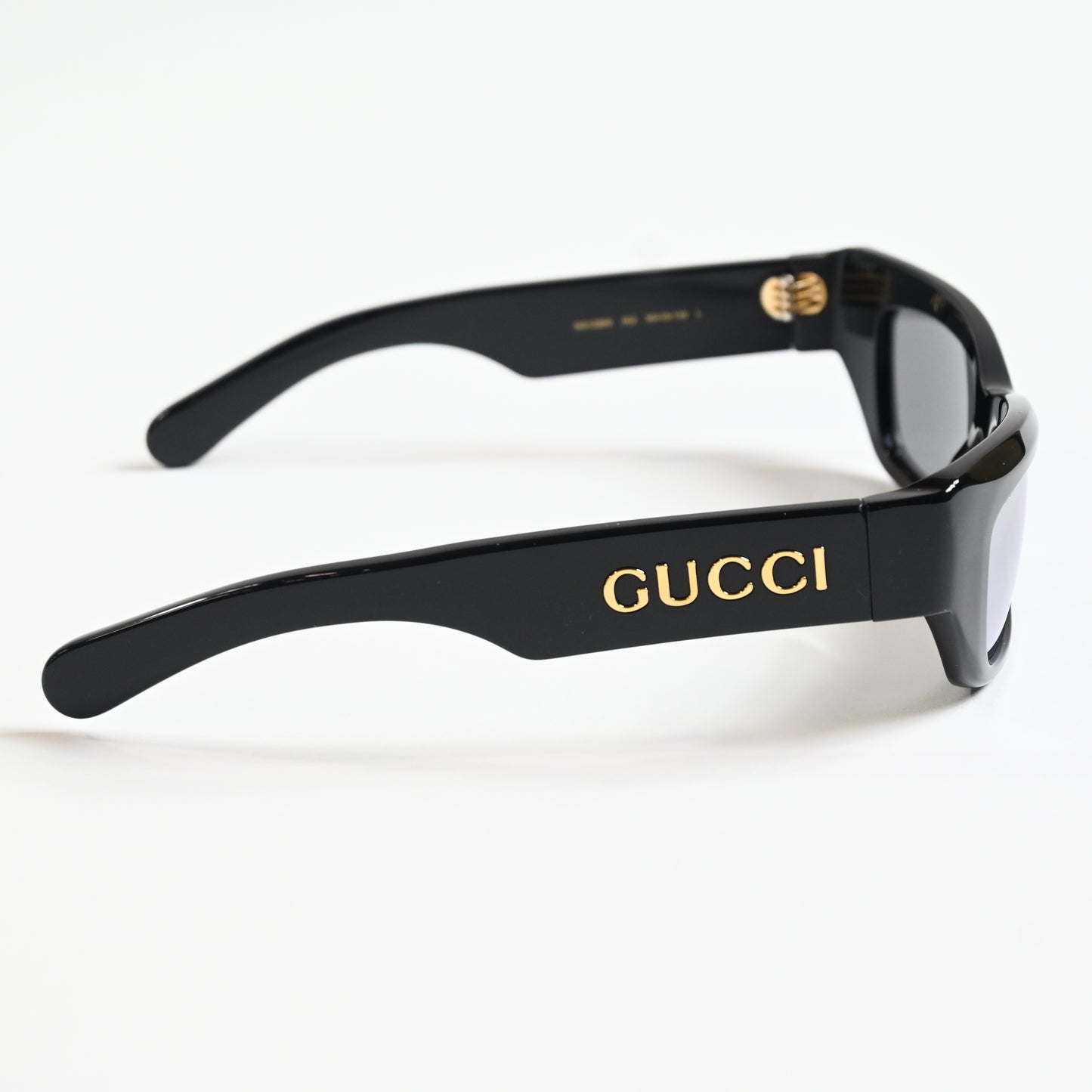 Gucci GG1296S 002 Mens Authentic Sunglasses Black/Silver, 55mm - New