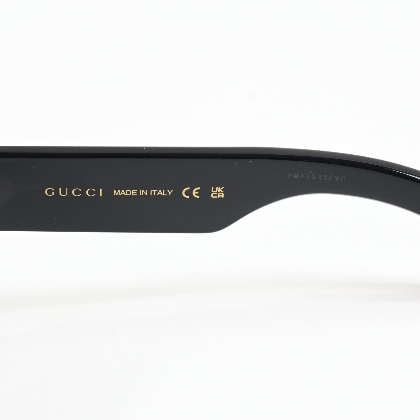 Gucci GG1296S 002 Mens Authentic Sunglasses Black/Silver, 55mm - New