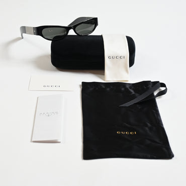 Gucci GG1635S 003 Womens Authentic Sunglasses Black/Dark Gray, 53mm - New