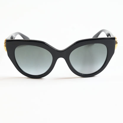 Gucci GG1408S 001 Womens Authentic Sunglasses Black/gold, 52mm - New