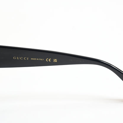 Gucci GG1408S 001 Womens Authentic Sunglasses Black/gold, 52mm - New