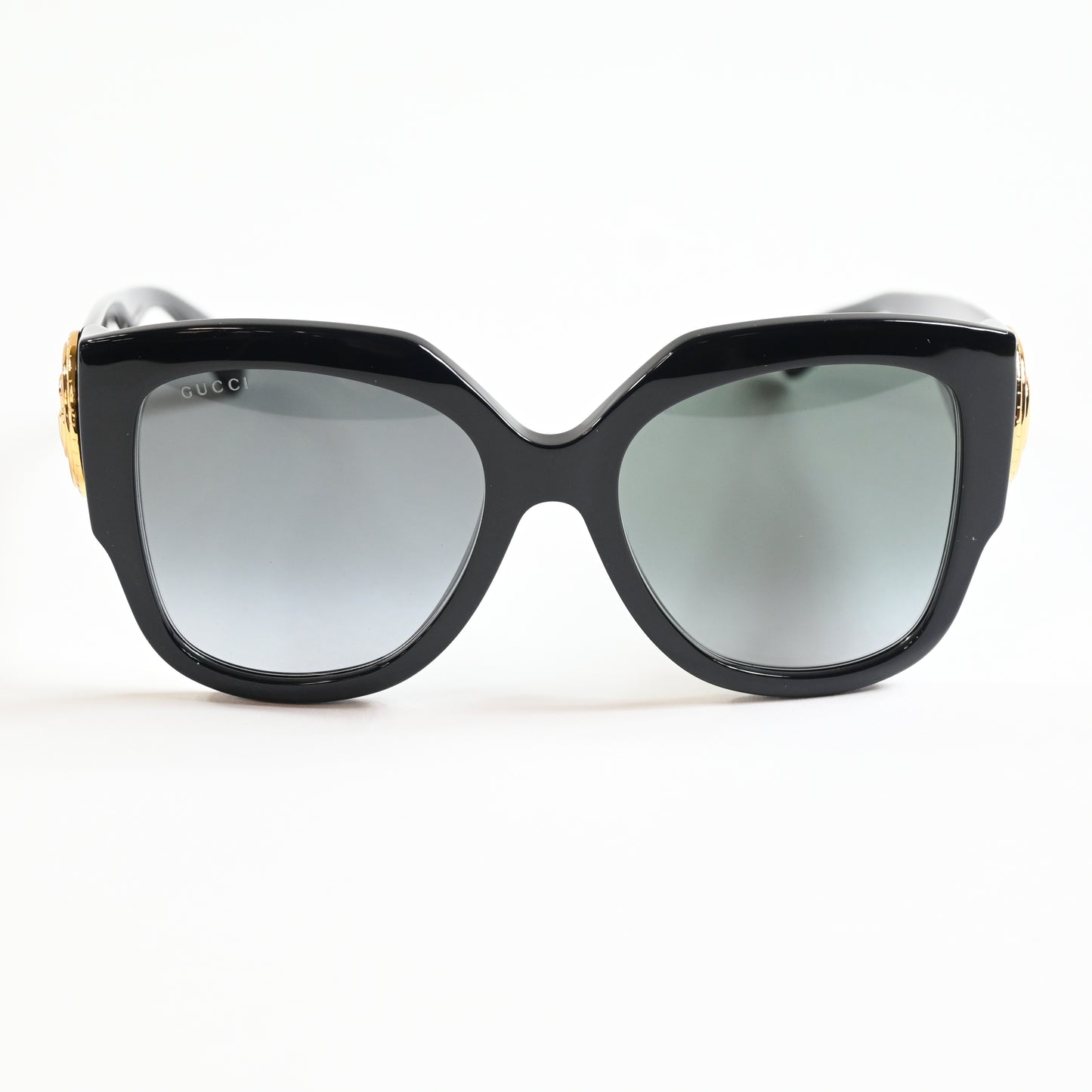 Gucci GG1407S 001 Womens Authentic Sunglasses Black/Gold, 54mm - New
