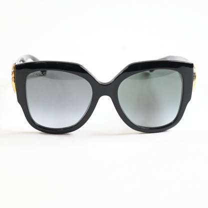 Gucci GG1407S 001 Womens Authentic Sunglasses Black/Gold, 54mm - New
