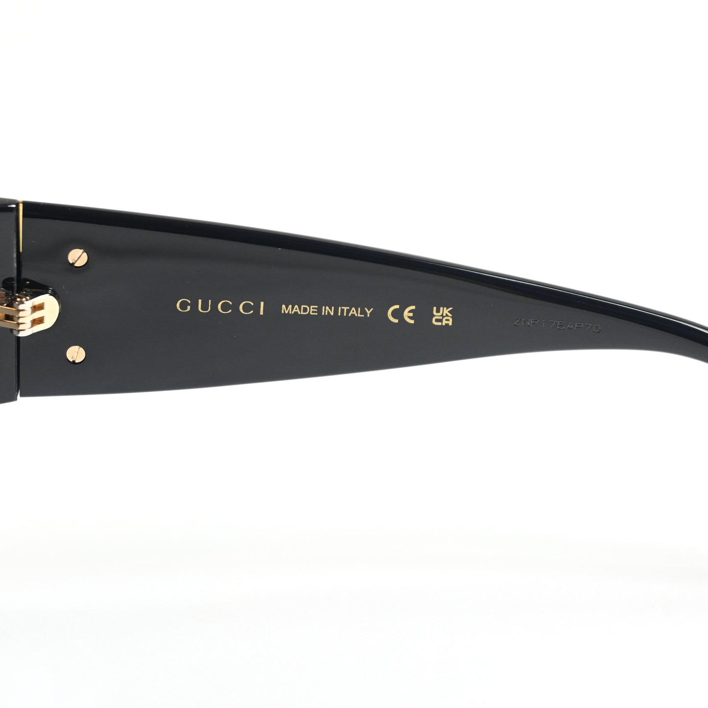 Gucci GG1407S 001 Womens Authentic Sunglasses Black/Gold, 54mm - New
