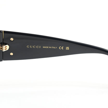 Gucci GG1407S 001 Womens Authentic Sunglasses Black/Gold, 54mm - New