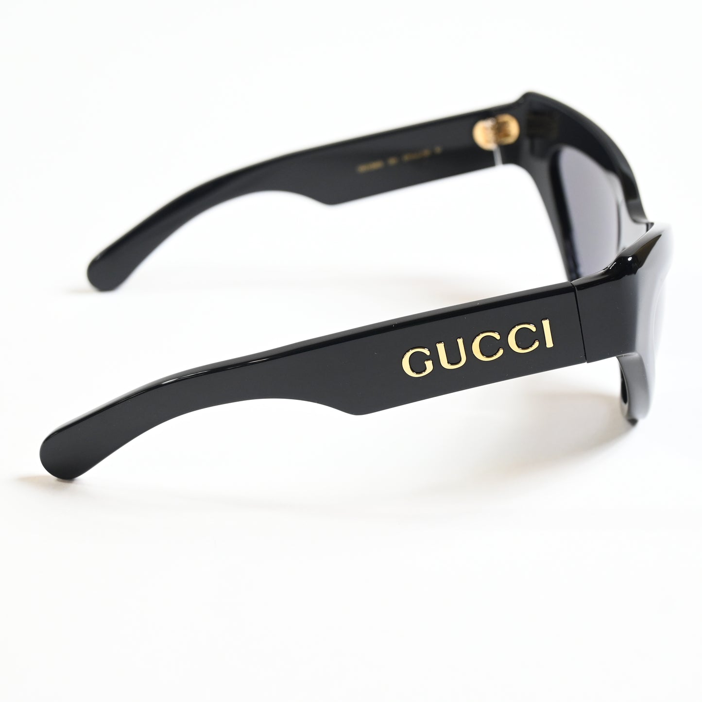 Gucci GG1294S 001 Womens Authentic Sunglasses Black/Gold, 57mm - New