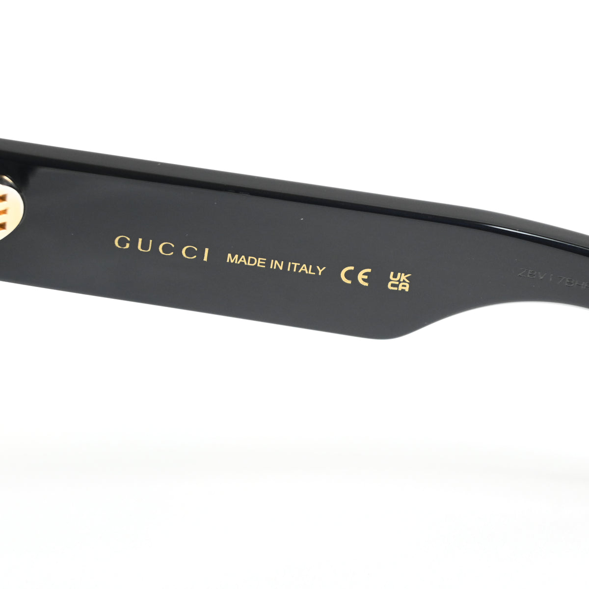 Gucci GG1294S 001 Womens Authentic Sunglasses Black/Gold, 57mm - New