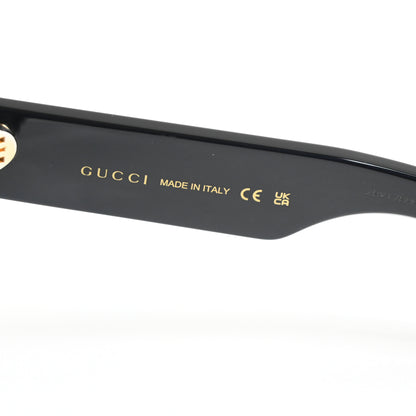 Gucci GG1294S 001 Womens Authentic Sunglasses Black/Gold, 57mm - New