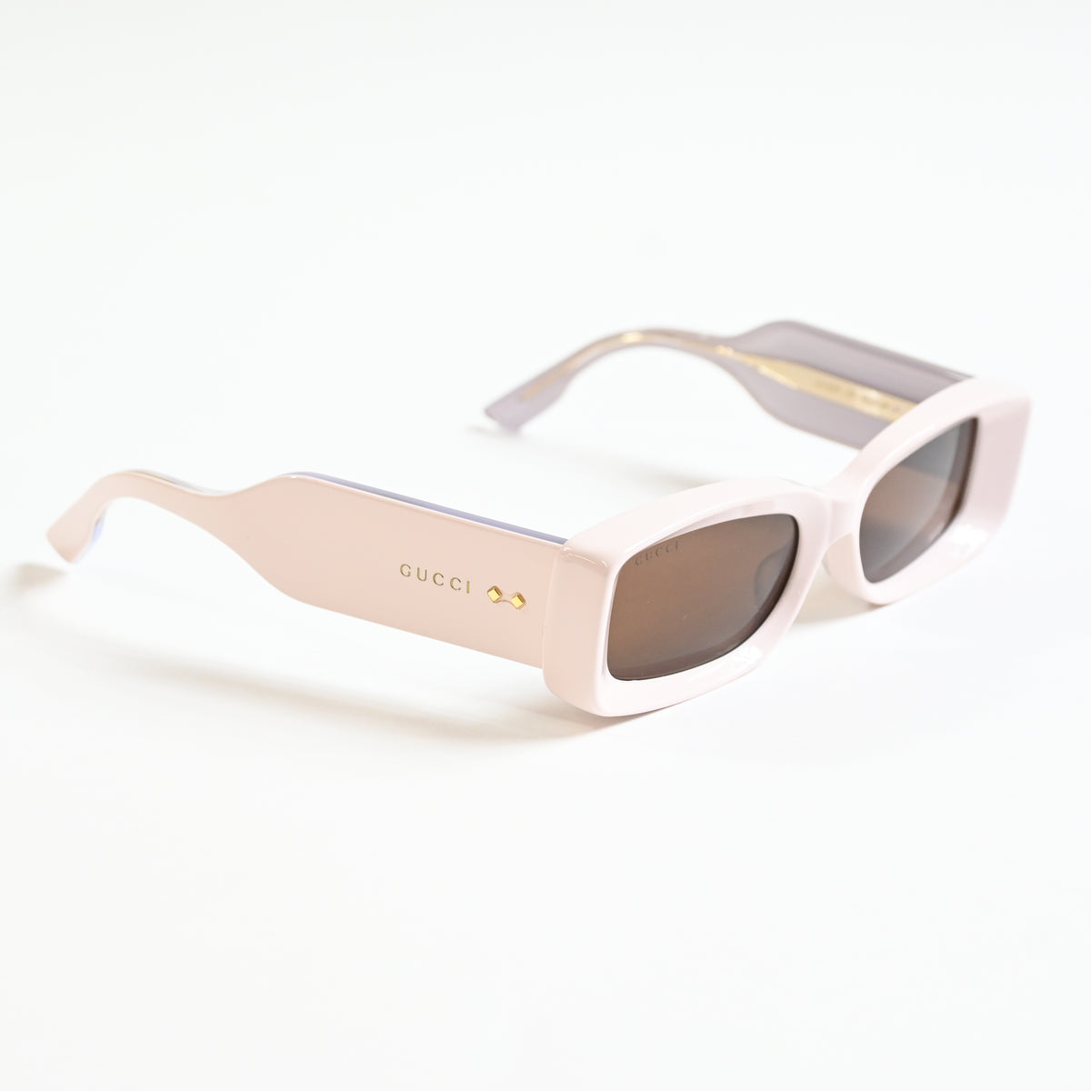 Gucci GG1528S 003 Womens Authentic Sunglasses Ivory/Bronze, 53mm - New