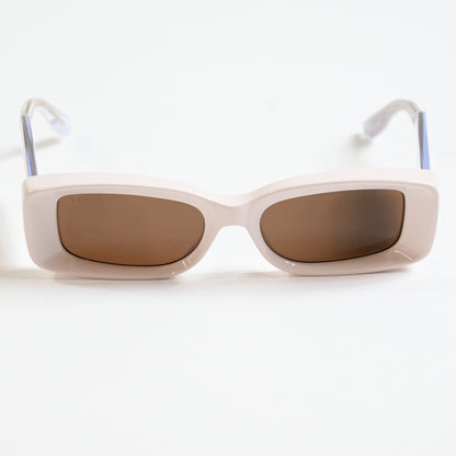 Gucci GG1528S 003 Womens Authentic Sunglasses Ivory/Bronze, 53mm - New