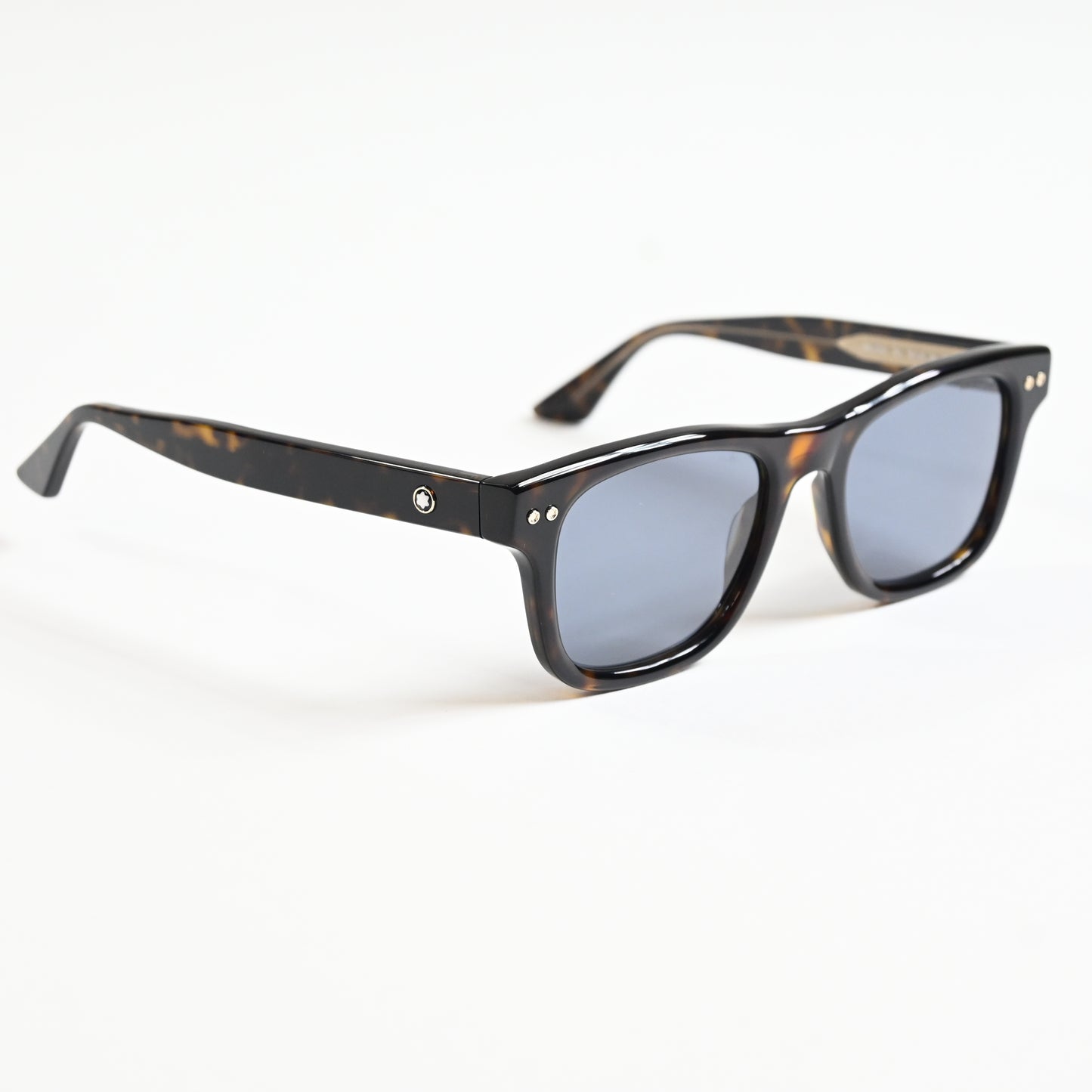 Montblanc MB0254S 002 Mens Authentic Sunglasses Havana/Blue, 53mm - New