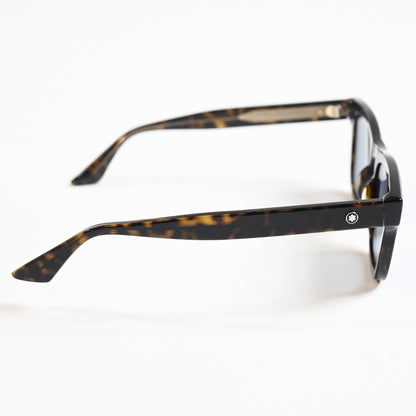 Montblanc MB0254S 002 Mens Authentic Sunglasses Havana/Blue, 53mm - New