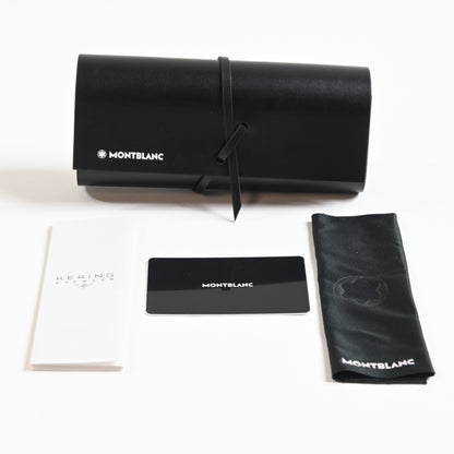 Montblanc MB0254S 002 Mens Authentic Sunglasses Havana/Blue, 53mm - New