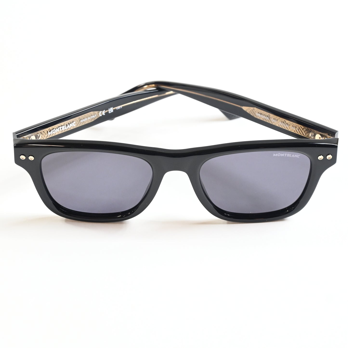 Montblanc MB0254S 001 Mens Authentic Sunglasses Black, 53mm - New