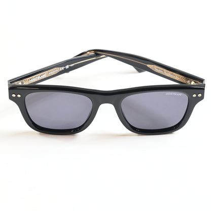 Montblanc MB0254S 001 Mens Authentic Sunglasses Black, 53mm - New