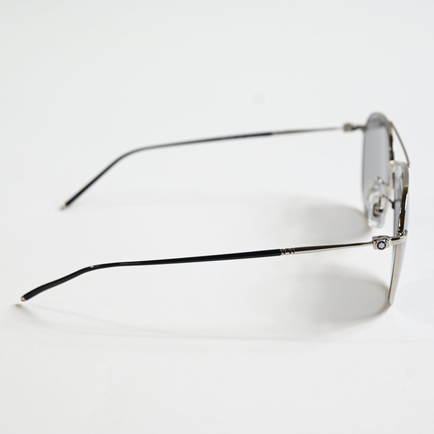 Montblanc MB0128S 002 Mens Authentic Sunglasses Silver/Gray, 58mm - New