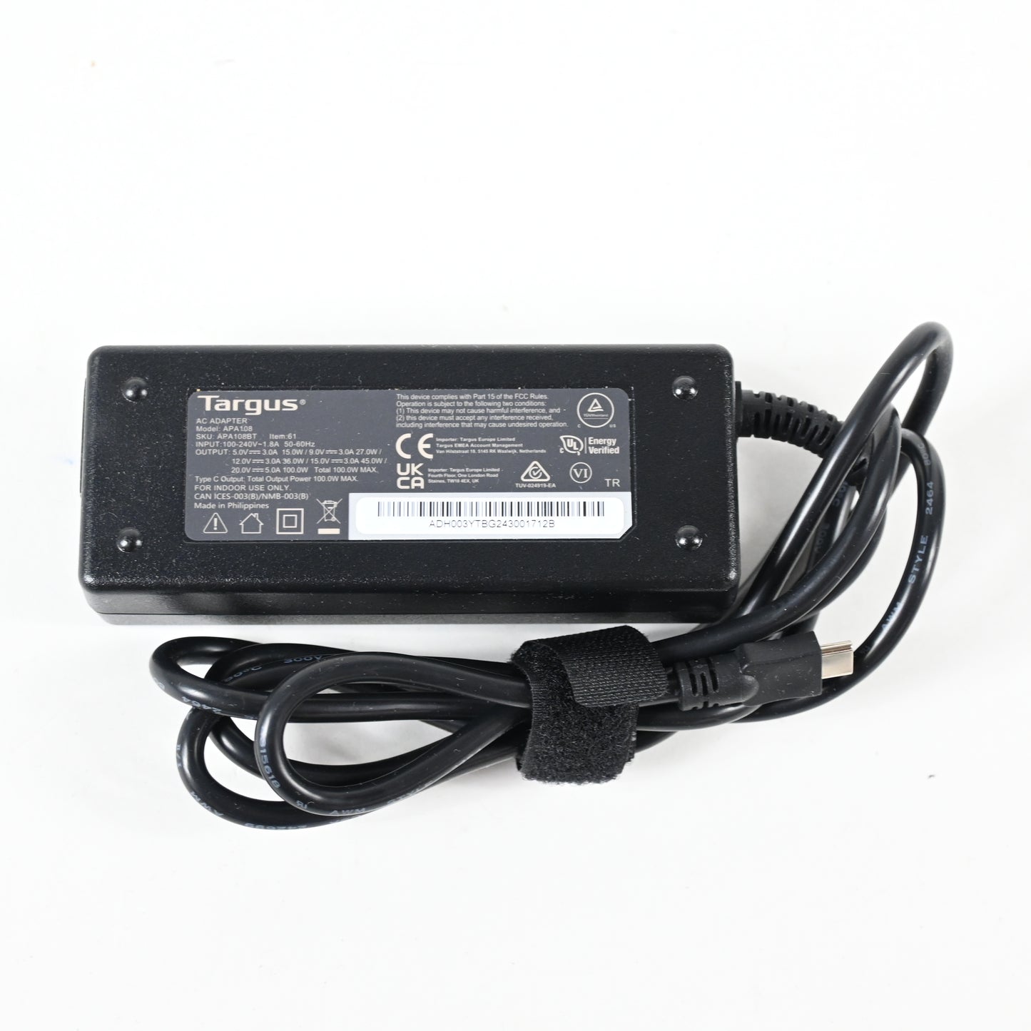 Targus Universal Computer Charger - Apple, Windows, All