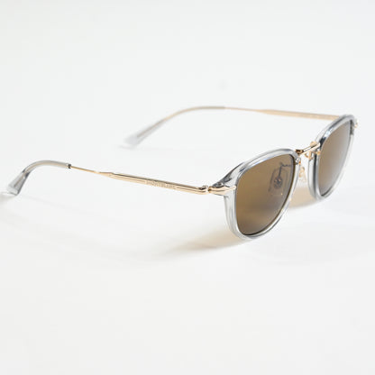 Montblanc MB0336S 001 Mens Authentic Sunglasses Gray/Gold/Bronze 48mm - New
