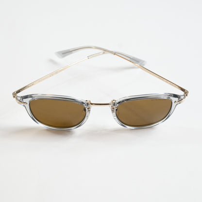 Montblanc MB0336S 001 Mens Authentic Sunglasses Gray/Gold/Bronze 48mm - New