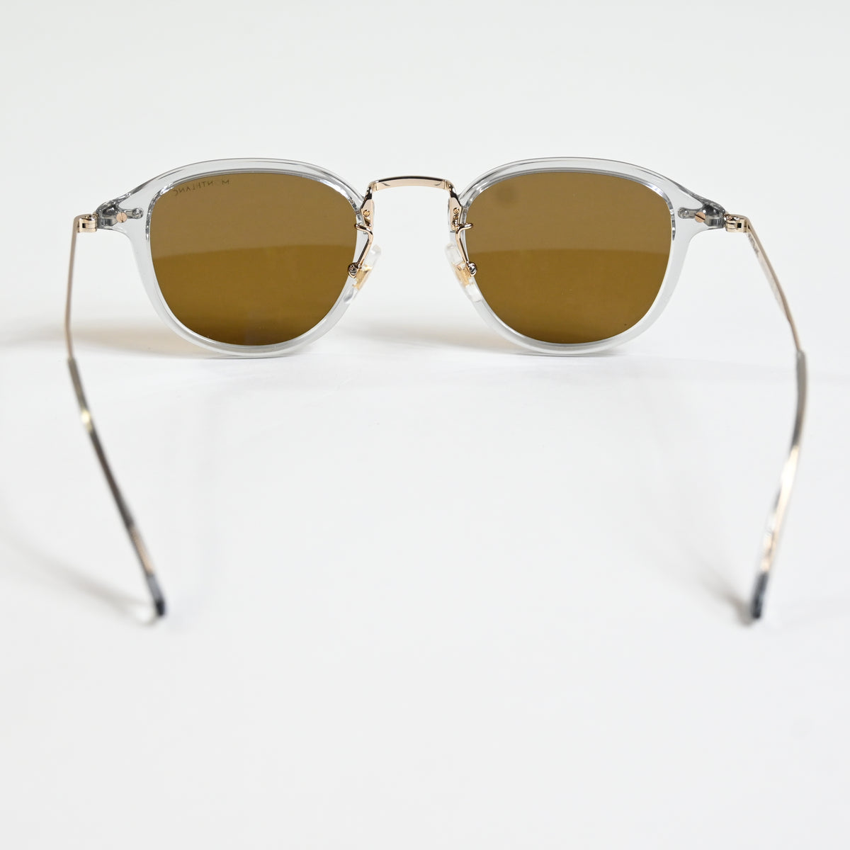 Montblanc MB0336S 001 Mens Authentic Sunglasses Gray/Gold/Bronze 48mm - New