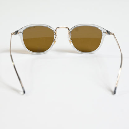 Montblanc MB0336S 001 Mens Authentic Sunglasses Gray/Gold/Bronze 48mm - New