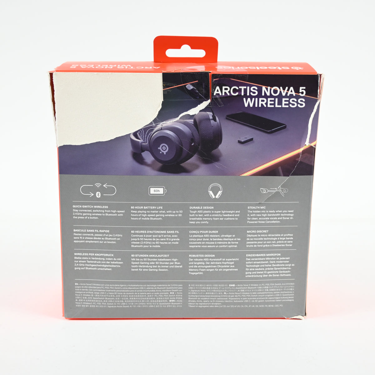 SteelSeries Arctis Nova 5 Wireless Multi-System Gaming Headset 2.4GHz/BT