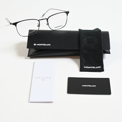 Montblanc MB0192O 003 Mens Authentic Eyeglasses Gunmetal, 53mm - New