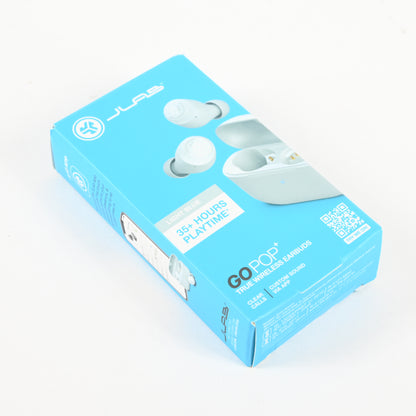 JLab Go Air Pop True Wireless Bluetooth Earbuds - Light Blue - Grade A