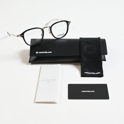 Montblanc MB0336O 001 Mens Authentic Eyeglasses Black/Gold, 48mm - New