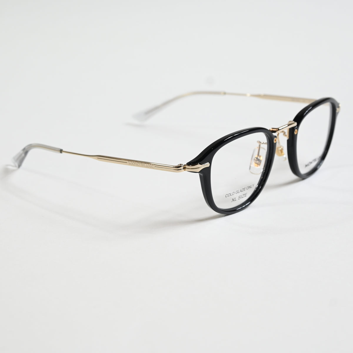 Montblanc MB0336O 001 Mens Authentic Eyeglasses Black/Gold, 48mm - New