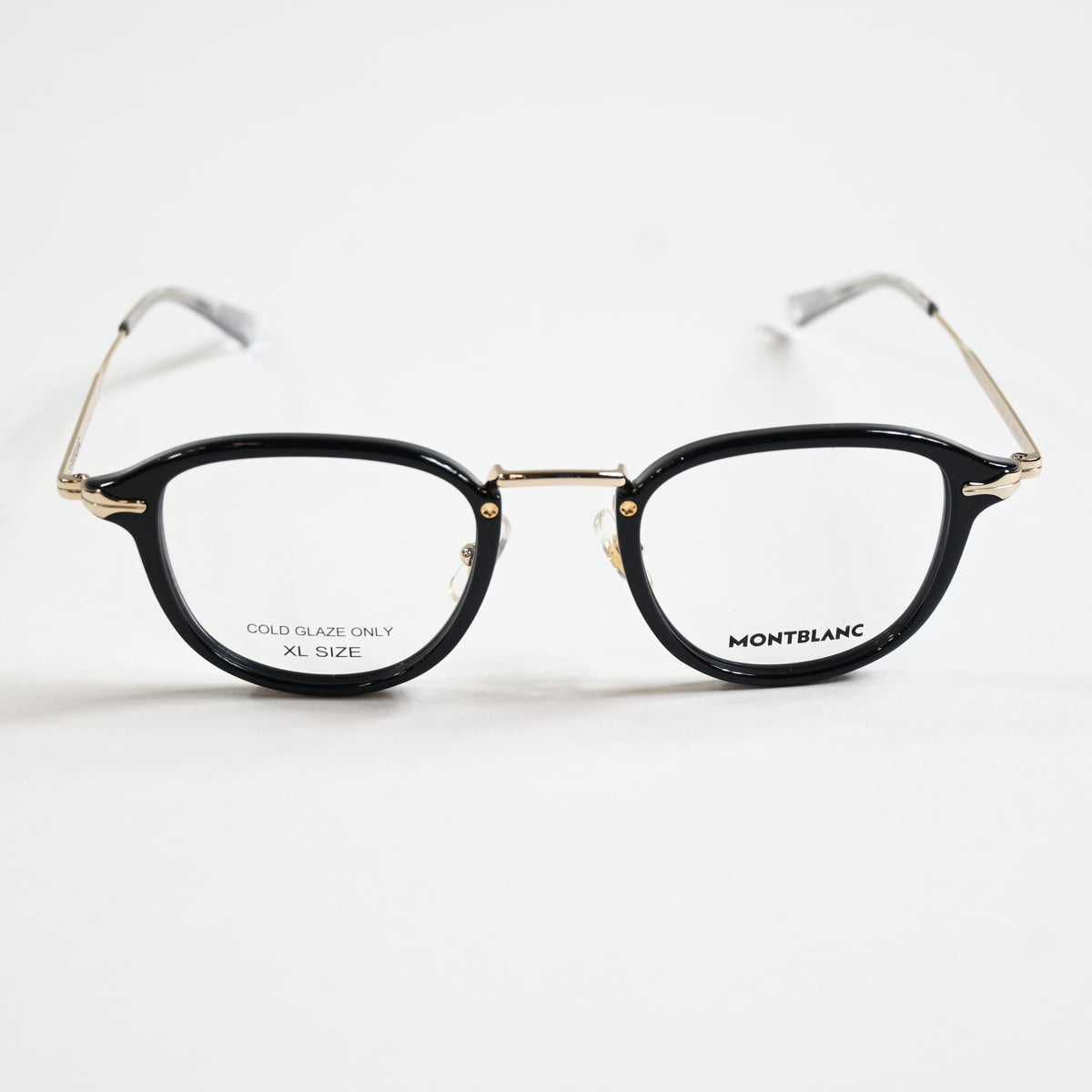 Montblanc MB0336O 001 Mens Authentic Eyeglasses Black/Gold, 48mm - New