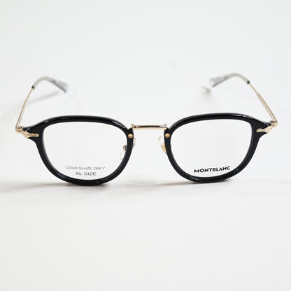 Montblanc MB0336O 001 Mens Authentic Eyeglasses Black/Gold, 48mm - New