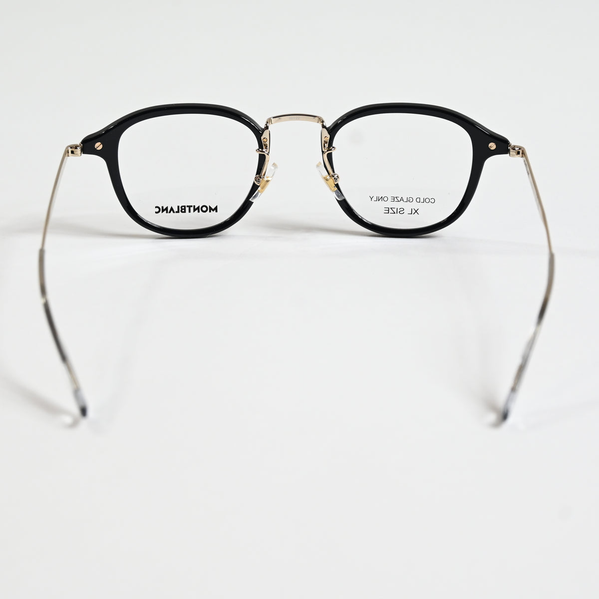 Montblanc MB0336O 001 Mens Authentic Eyeglasses Black/Gold, 48mm - New