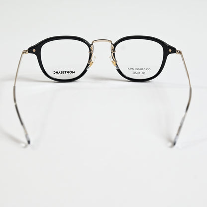 Montblanc MB0336O 001 Mens Authentic Eyeglasses Black/Gold, 48mm - New