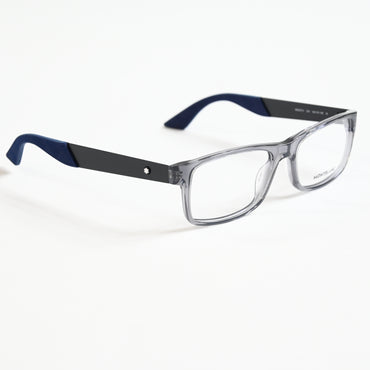 Montblanc MB0301O 004 Mens Authentic Eyeglasses Clear/Black, 54mm - New