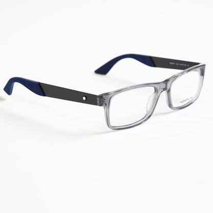 Montblanc MB0301O 004 Mens Authentic Eyeglasses Clear/Black, 54mm - New