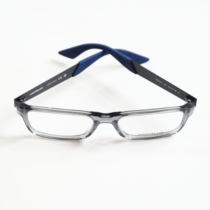 Montblanc MB0301O 004 Mens Authentic Eyeglasses Clear/Black, 54mm - New