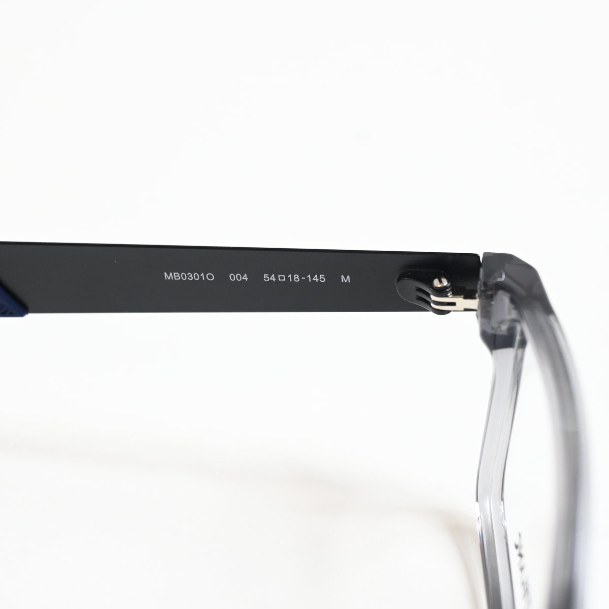 Montblanc MB0301O 004 Mens Authentic Eyeglasses Clear/Black, 54mm - New