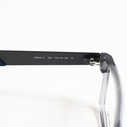 Montblanc MB0301O 004 Mens Authentic Eyeglasses Clear/Black, 54mm - New