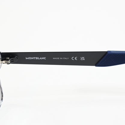 Montblanc MB0301O 004 Mens Authentic Eyeglasses Clear/Black, 54mm - New