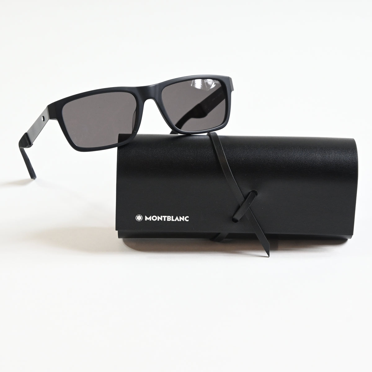 Montblanc MB0299S 001 Mens Authentic Sunglasses Matte Black, 54mm - New