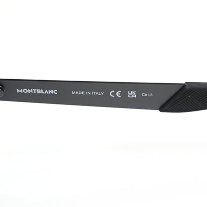 Montblanc MB0299S 001 Mens Authentic Sunglasses Matte Black, 54mm - New