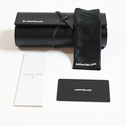 Montblanc MB0299S 001 Mens Authentic Sunglasses Matte Black, 54mm - New