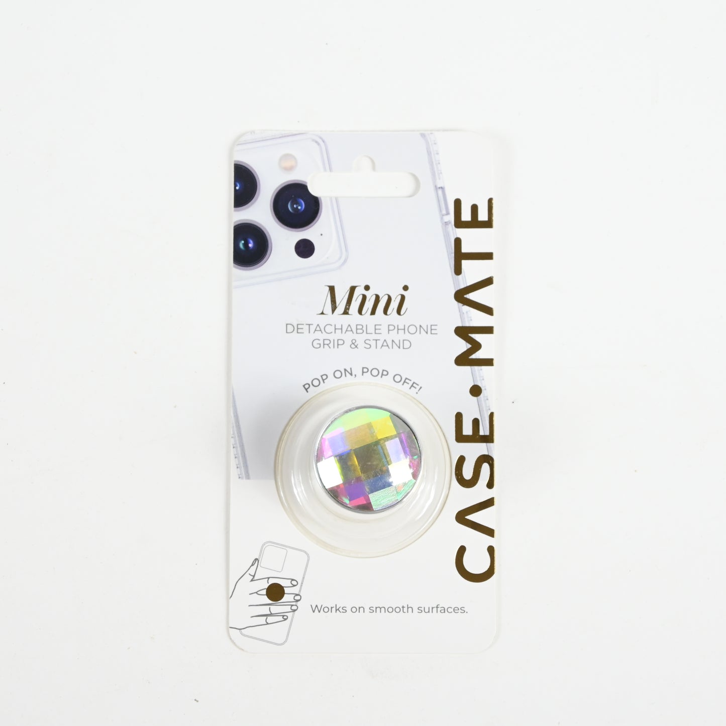 Case-Mate Minis Suction Cup Phone Holder - Soap Bubble Iridescent