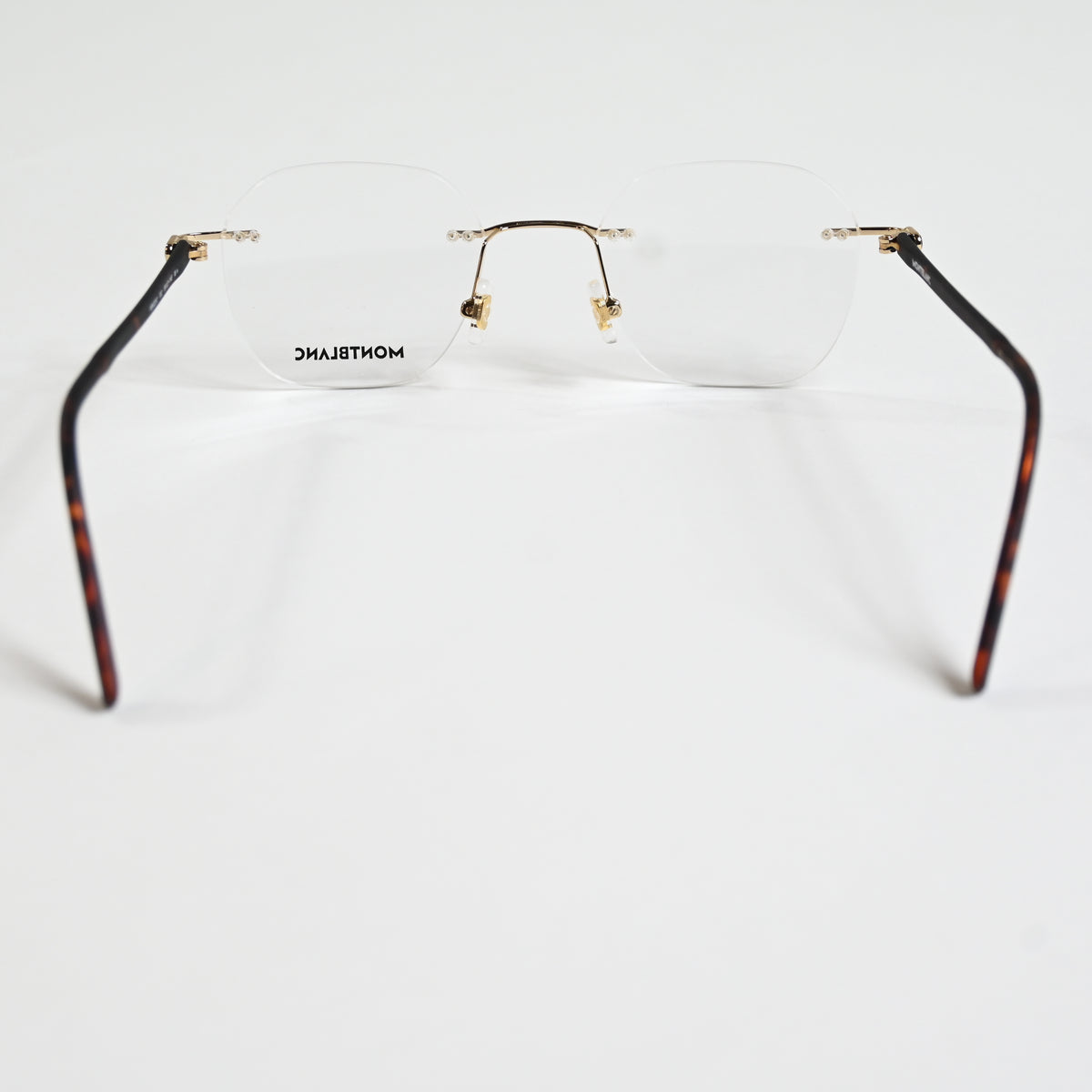 Montblanc MB0223O 002 Mens Authentic Eyeglasses Gold/Havana, 50mm - New