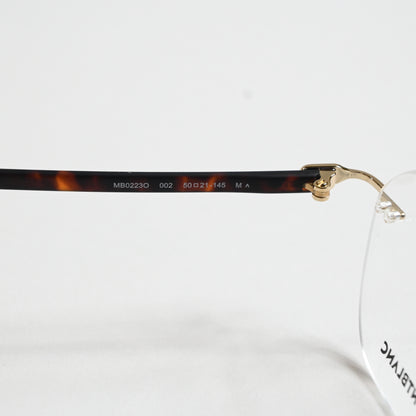 Montblanc MB0223O 002 Mens Authentic Eyeglasses Gold/Havana, 50mm - New