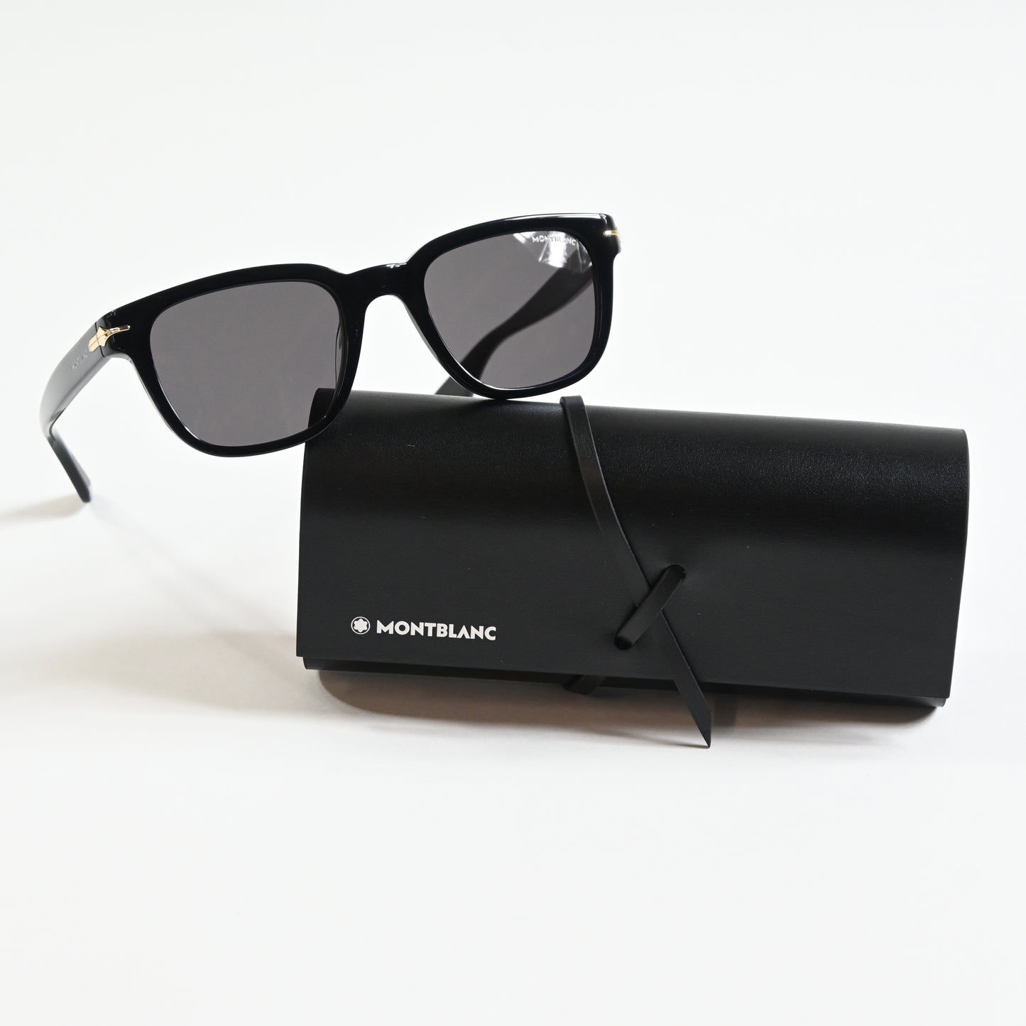Montblanc MB0302S 001 Mens Authentic Sunglasses Black, 51mm - New