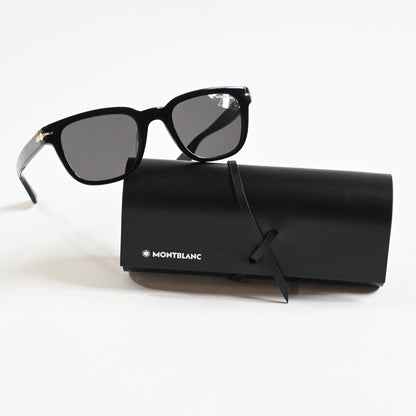 Montblanc MB0302S 001 Mens Authentic Sunglasses Black, 51mm - New