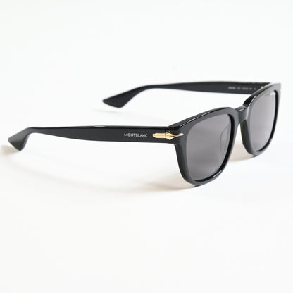 Montblanc MB0302S 001 Mens Authentic Sunglasses Black, 51mm - New